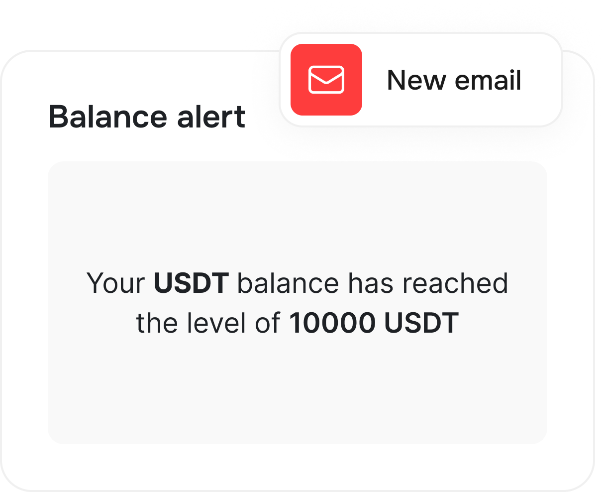 Automated balance warnings
