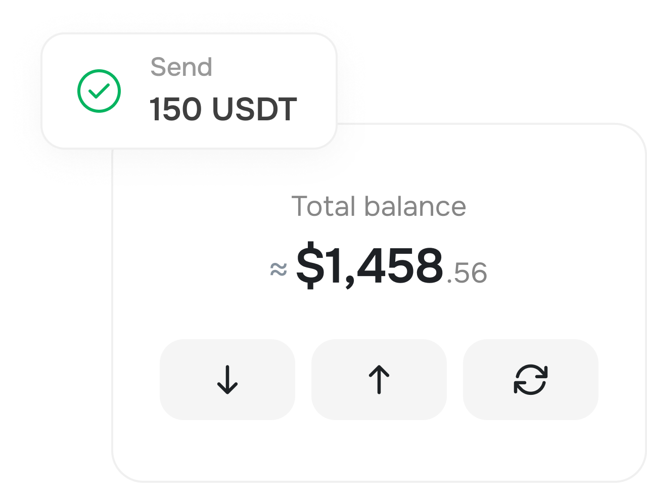 Direct crypto top-ups