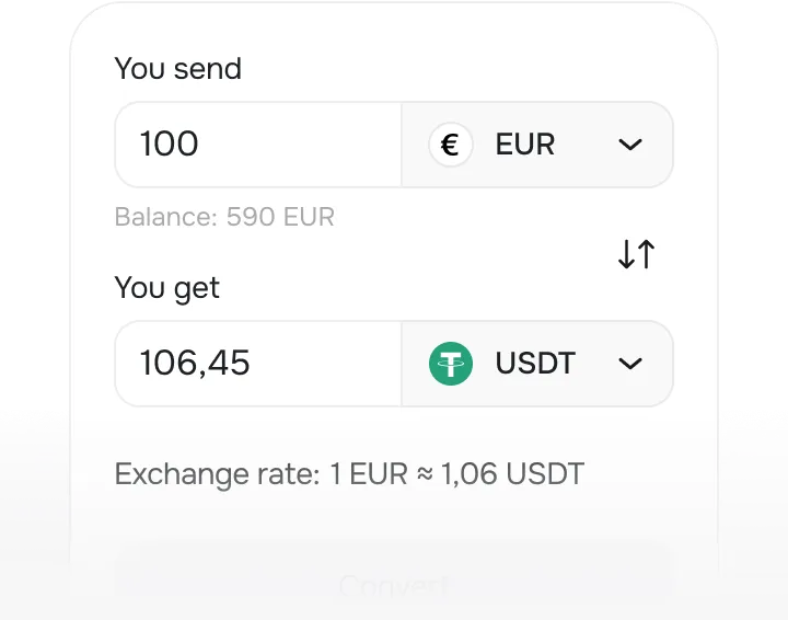 Instant Fiat Conversion